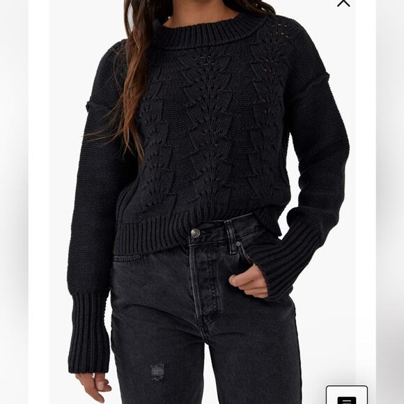 Free People Bell Song Cotton Blend Sweater - Picture 1 of 11